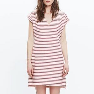 Madewell Striped Vacancies Nautical Cotton Shift Dress Red White Women’s XXS